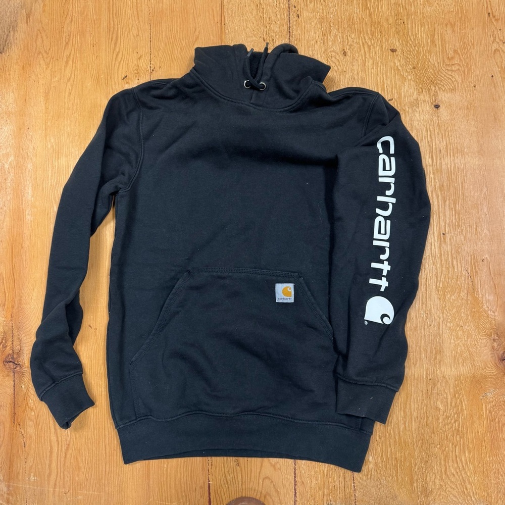 Carhartt Black Logo Men's Hoodie
